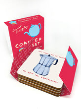 Load image into Gallery viewer, Funny Gift - Pack of 4 Coasters (DSBOX010) by David Shrigley
