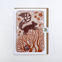 Load image into Gallery viewer, Greetings Card - Squirrel in the Treetops
