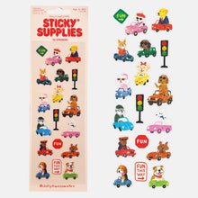 Load image into Gallery viewer, Sticky Supplies Stickers - Dogs In Cars
