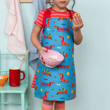 Load image into Gallery viewer, Wipeable Children's Apron - Sunny Sausage Dog
