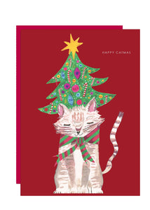 Christmas Card - Happy Catmas by Hutch Cassidy