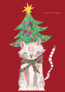 Christmas Card - Happy Catmas by Hutch Cassidy