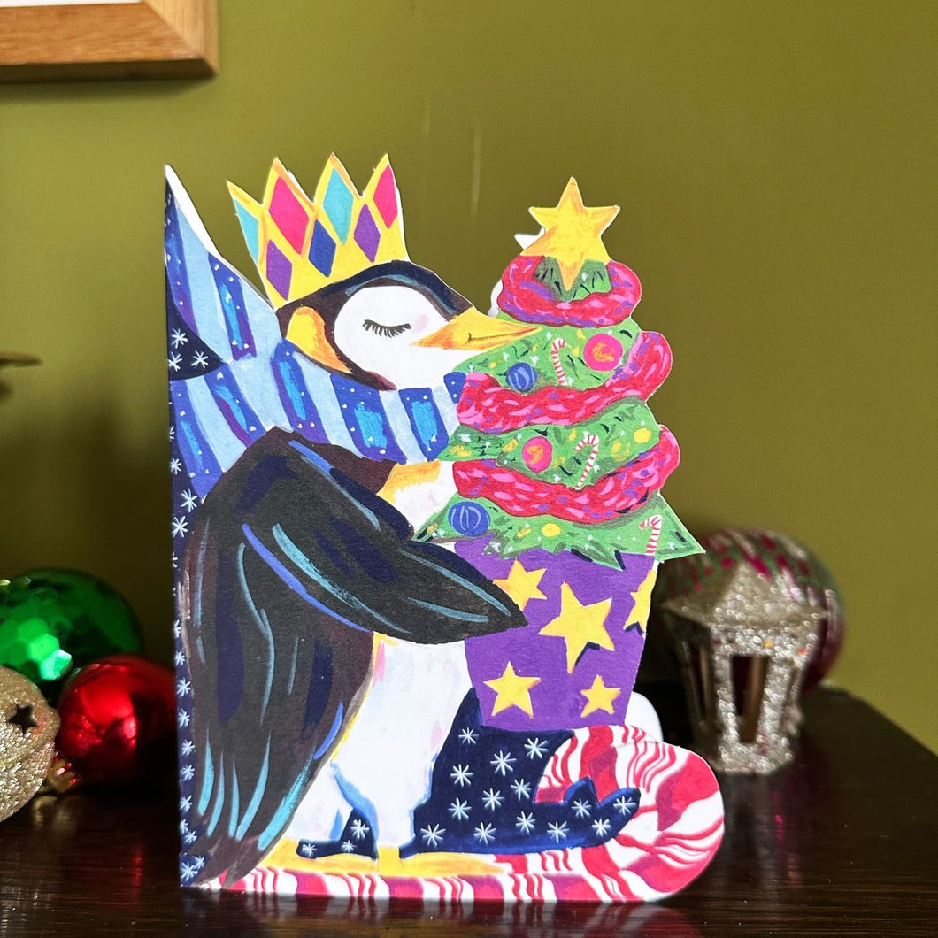 Christmas Card - Magical Penguin by Hutch Cassidy