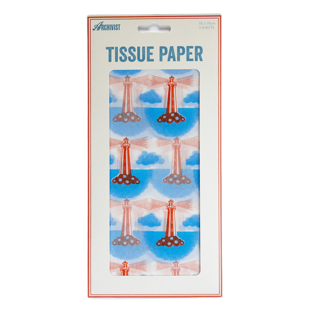 Lighthouse Tissue Papper by Archivist