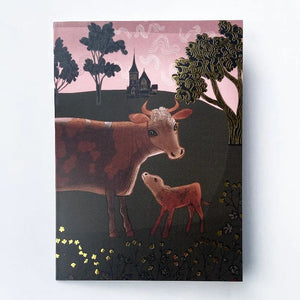Cow Greeting Card by Lush Designs