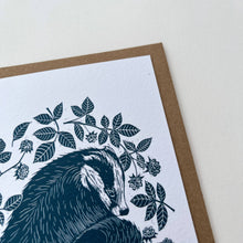 Load image into Gallery viewer, Greetings Card - A Winter&#39;s Sleep - Badger
