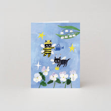 Load image into Gallery viewer, Mini Greeting Card - Bee Gardener
