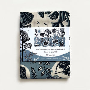 Cotton Tea Towel - Leaping Hare