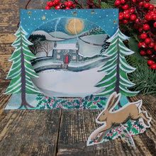 Load image into Gallery viewer, Driftwood Design Peep Through Card - Woodland
