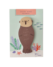Load image into Gallery viewer, Sea Otter Die Cut Single Sticky Notes
