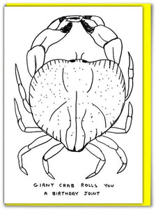 David Shrigley Greetings Card - Giant Crab