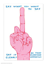 Load image into Gallery viewer, A6 Art Postcard By David Shrigley - Say What You Want
