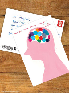 A6 Art Postcard By David Shrigley - Stupid Thoughts