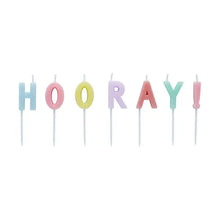 Load image into Gallery viewer, Pastel 'Hooray' Candles
