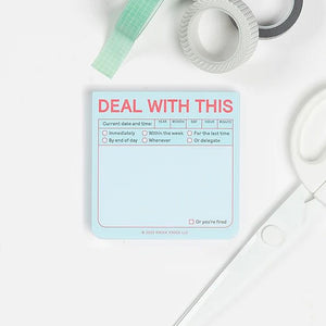 Deal with This Sticky Notes by Knock Knock