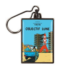 Load image into Gallery viewer, Tintin Cover Keyring - Destination Moon
