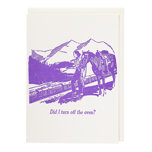 Did I Turn The Oven Off?  Greeting Card by Archivist