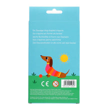 Load image into Gallery viewer, Dog Shaped Crayons - Set of 6 - Sunny Sausage Dog by Rex
