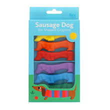Load image into Gallery viewer, Dog Shaped Crayons - Set of 6 - Sunny Sausage Dog by Rex

