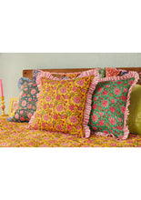 Load image into Gallery viewer, Sanganeri Block Print Cushion Cover
