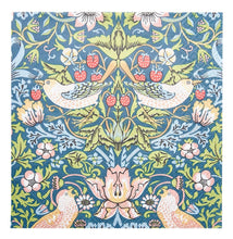 Load image into Gallery viewer, William Morris &#39;Coffee &amp; Cake&#39; Napkins Pack of 20 24x24cm - Strawberry Thief Blue
