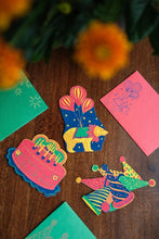 Load image into Gallery viewer, East End Press C6 Greeting Card - Cake Party
