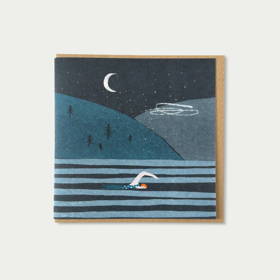 Oldfield Design Co Greeting Card - Night Swimming