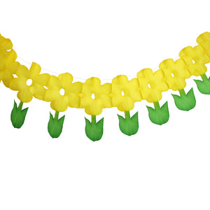 Paper Dreams Flower Garland 3m Bright Yellow