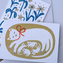 Load image into Gallery viewer, Greeting Card - Cat and Kittens
