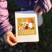 Load image into Gallery viewer, Dog and Puppies by Meg Rennie
