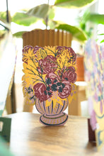 Load image into Gallery viewer, East End Press Greeting Card - Bloomsbury Floral Lilac Vase
