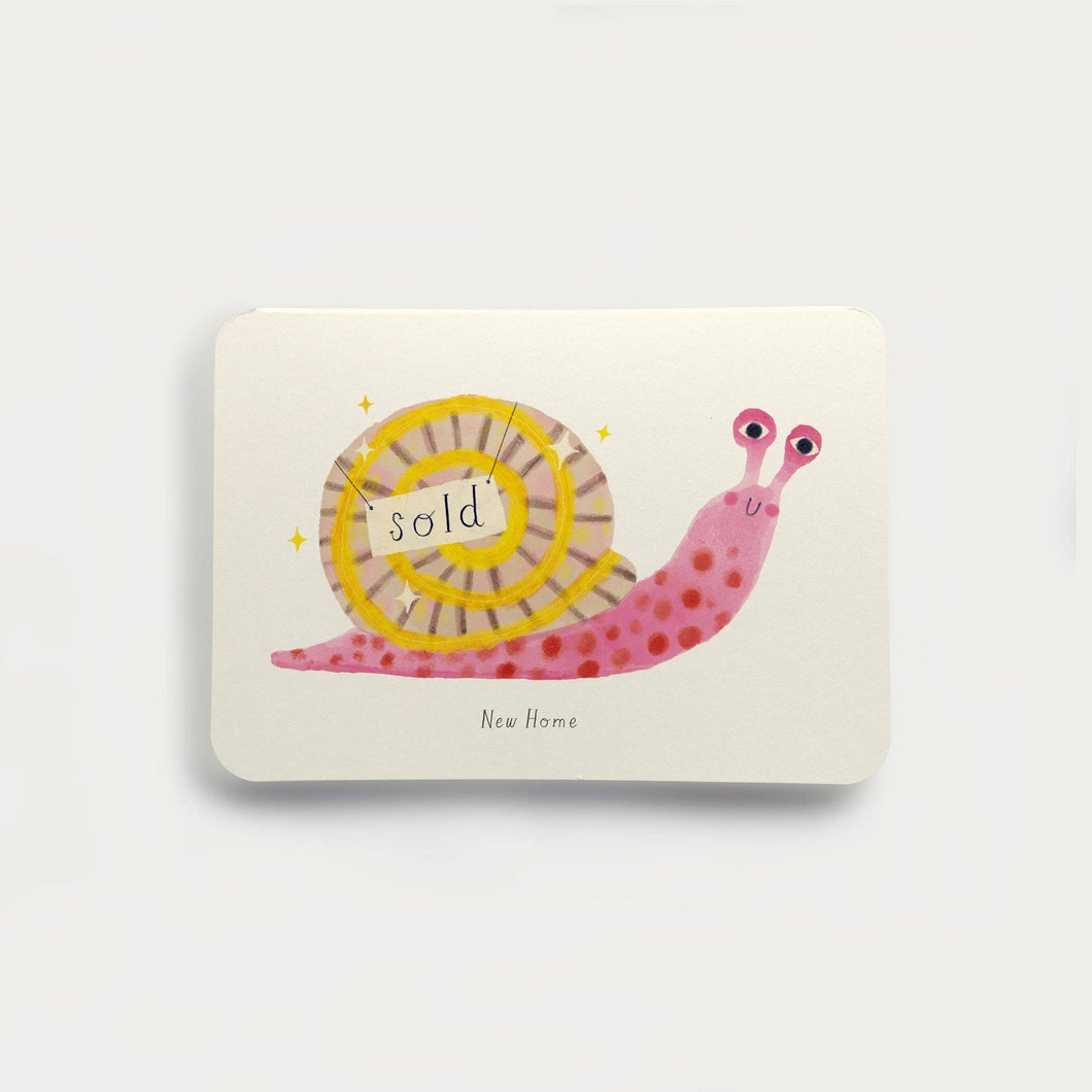 Oldfield Design Co New Home Card  -  Walk in the Rain - New Home Snail