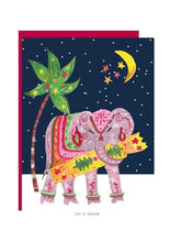 Load image into Gallery viewer, Elephant In the Snow Christmas Card by Hutch Cassidy
