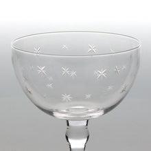 Load image into Gallery viewer, Etched Star Coupe Cocktail Glasses - Set of 2 - 200ml
