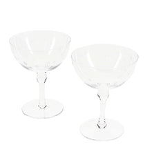 Load image into Gallery viewer, Etched Star Coupe Cocktail Glasses - Set of 2 - 200ml
