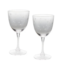 Load image into Gallery viewer, Etched Star Wine Glasses - Set of 2 - 250ml

