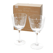 Load image into Gallery viewer, Etched Star Wine Glasses - Set of 2 - 250ml
