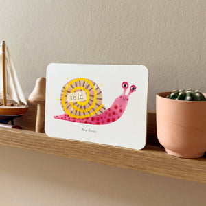 Oldfield Design Co New Home Card  -  Walk in the Rain - New Home Snail