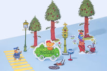 Load image into Gallery viewer, Corn on the Cob Car - Die-cut Card by Richard Scarry
