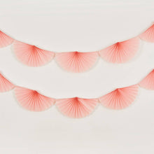 Load image into Gallery viewer, Pink Fan Garland 2M
