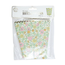 Load image into Gallery viewer, Popcorn Boxes Set Of 8 - Floral Gold
