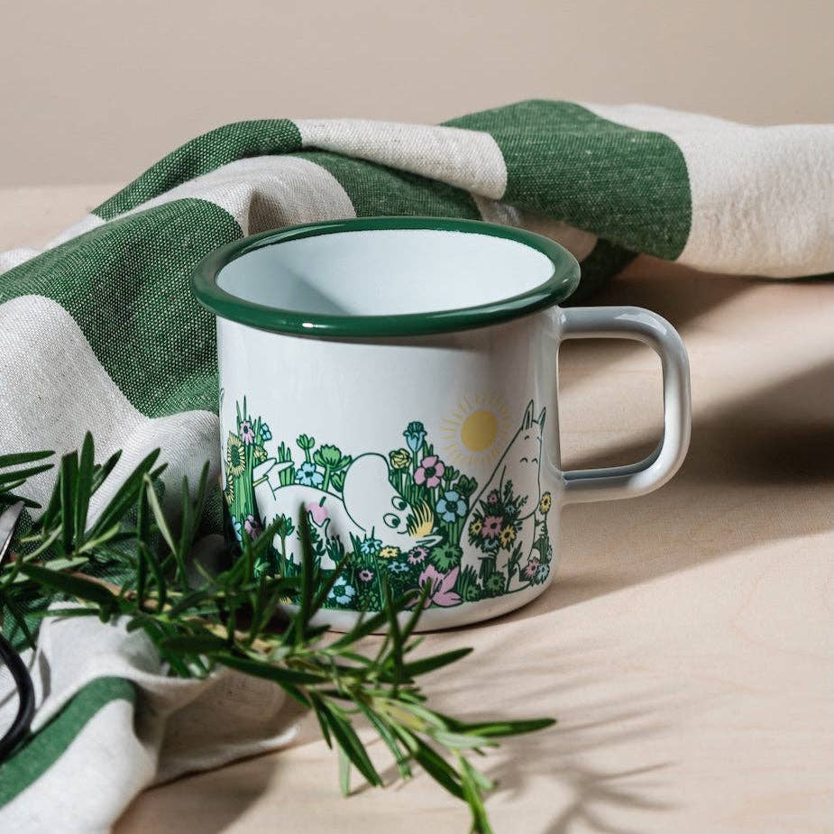 Moomin Enamel Mug 0.37L - In The Garden