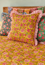 Load image into Gallery viewer, Sanganeri Block Print Cushion Cover
