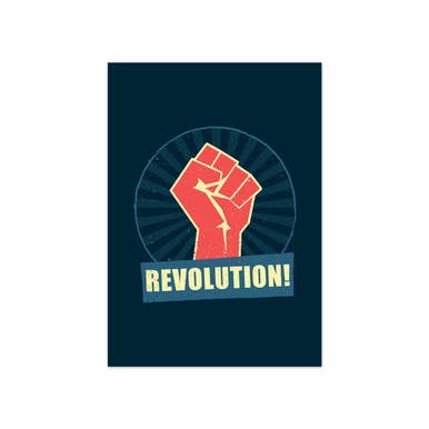 Revolution by Word Quirk Postcard