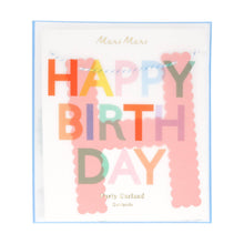 Load image into Gallery viewer, Meri Meri Garland - Scallop Bright Happy Birthday
