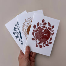 Load image into Gallery viewer, Greetings Card - A Winter&#39;s Sleep - Badger
