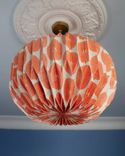 Load image into Gallery viewer, Arven Globe Pendant Light Shade - Orange Sun Mask
