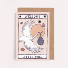 Load image into Gallery viewer, Stork New Baby Card | Gender Neutral Baby Cards | Adoption
