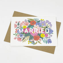 Load image into Gallery viewer, Wedding Card - Floral Married
