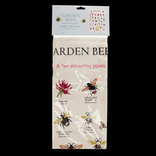 Load image into Gallery viewer, Garden Bees Cotton Tea Towel
